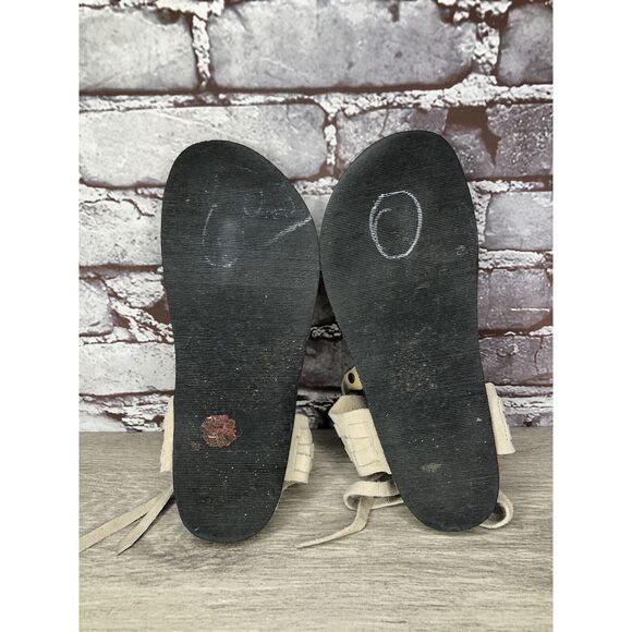 Free People Grey Suede Leather Collins Thong Chain Strappy Sandals Women 37EU/6M - Picture 9 of 16